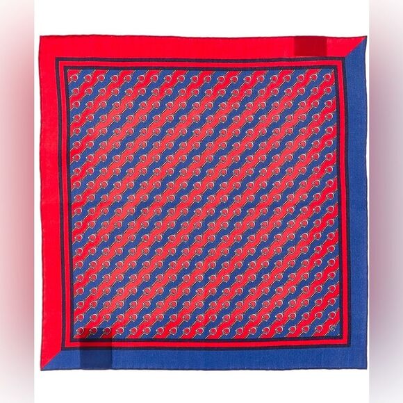 Gucci Horse-bit Pocket Square Silk Scarf - Picture 4 of 10